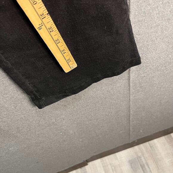 Women with Control Denim Tummy Control Pants Black Plus Petite 18 - Picture 7 of 11